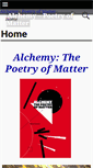 Mobile Screenshot of alchemypoetryofmatter.com